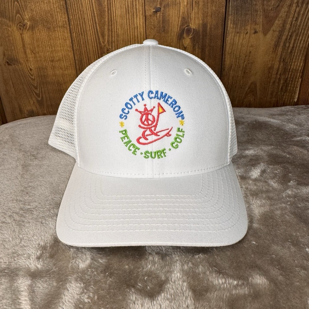 Scotty Cameron Gallery Peace Surfer Trucker Hat White Exclusive